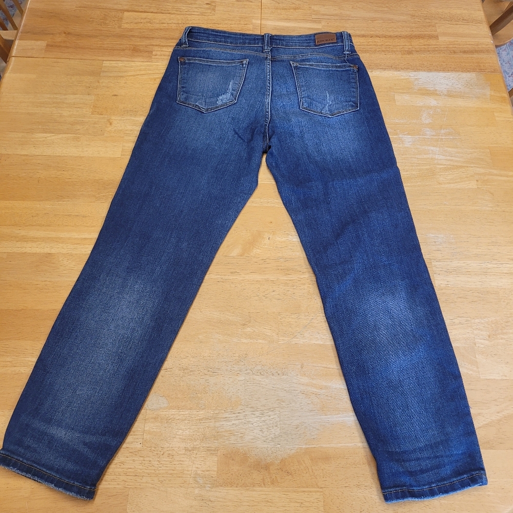 Judy Blue Jeans Relaxed Fit Stretch Denim Slim Leg Women Size 9 29 - Picture 7 of 8